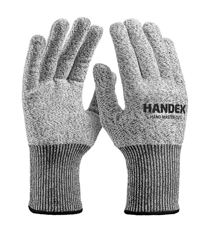 LUVA HANDEX HAND MASTER CUT CINZA CA: 43.492