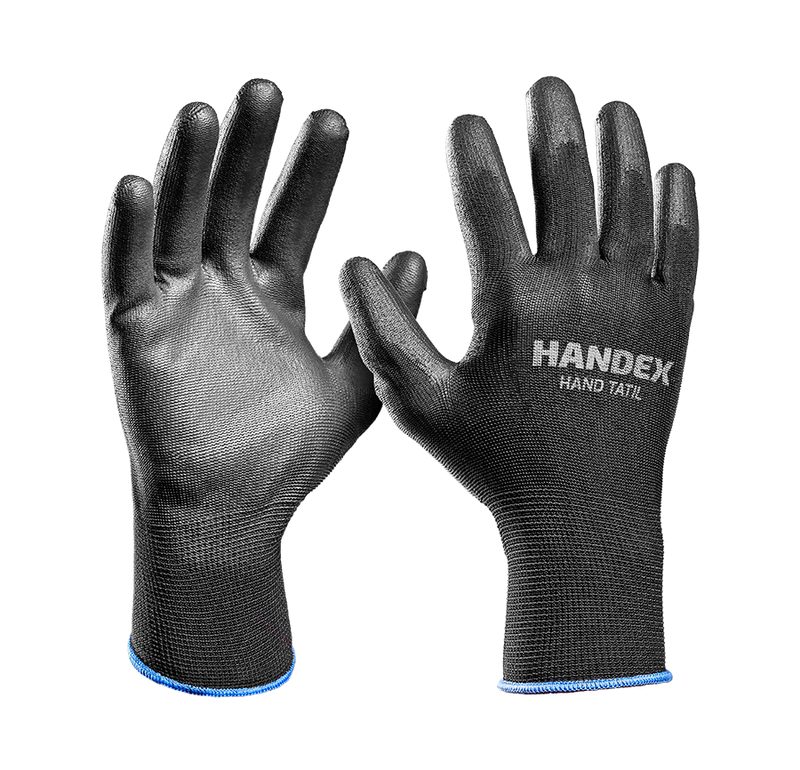 LUVA HANDEX HAND TÁTIL PRETA CA: 41.628 - SEM EMBALAGEM INDIVIDUAL