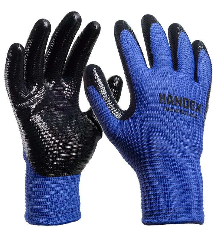 LUVA HANDEX HAND NITRILO WAVE AZUL CA: 46.692